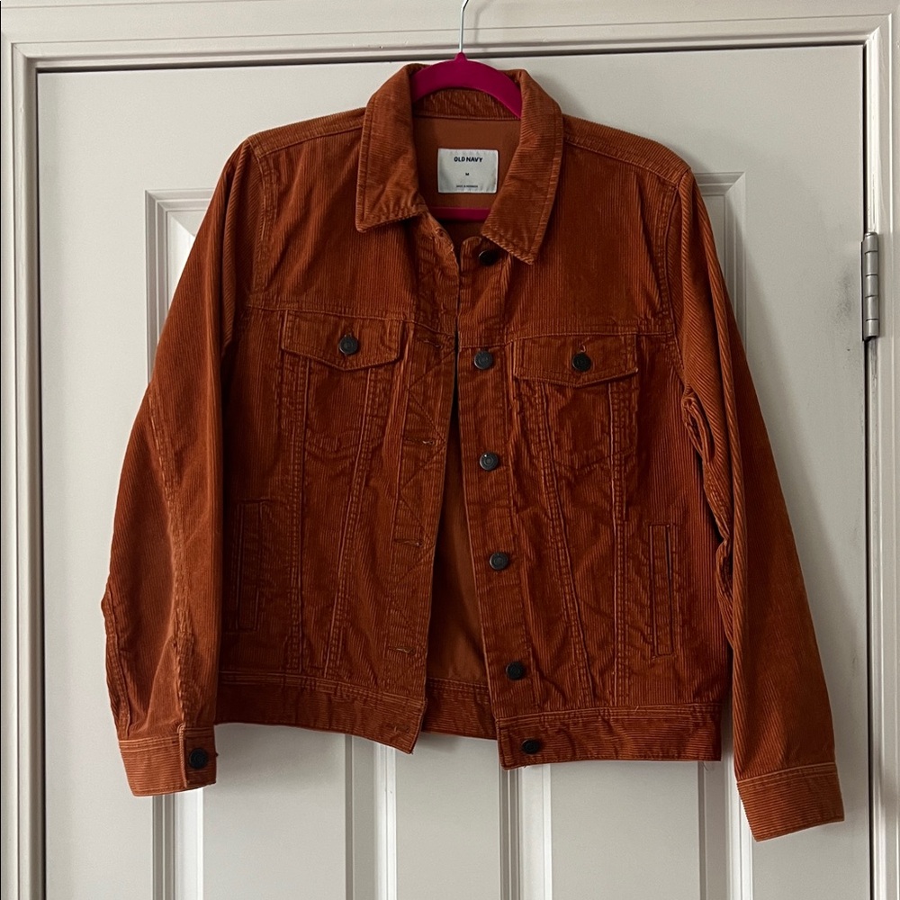 Old Navy Women’s Burnt Orange Corduroy Jacket